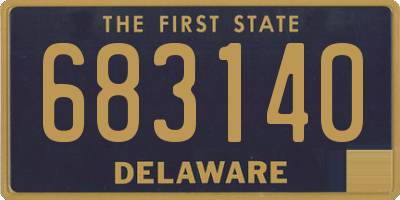 DE license plate 683140