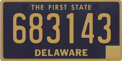 DE license plate 683143