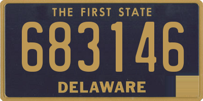DE license plate 683146