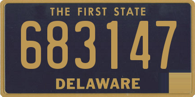 DE license plate 683147