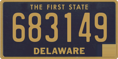 DE license plate 683149