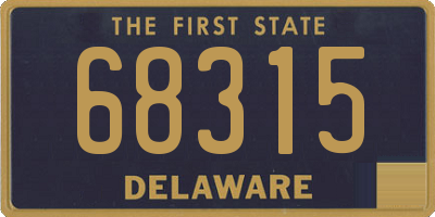 DE license plate 68315