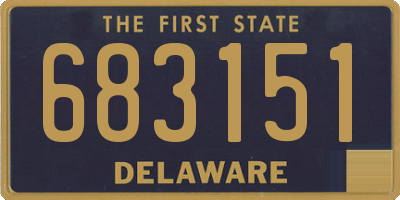 DE license plate 683151