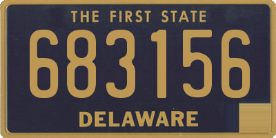 DE license plate 683156