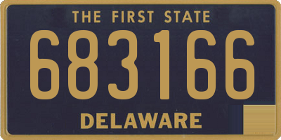 DE license plate 683166