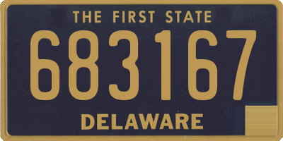 DE license plate 683167