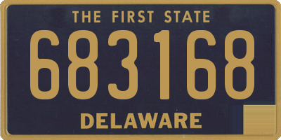 DE license plate 683168