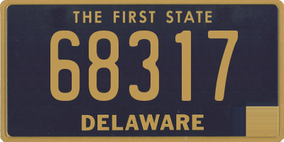 DE license plate 68317