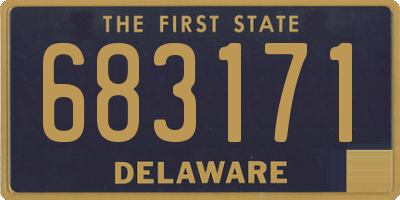 DE license plate 683171