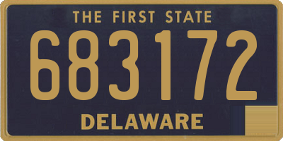 DE license plate 683172