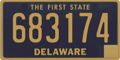 DE license plate 683174