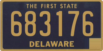 DE license plate 683176