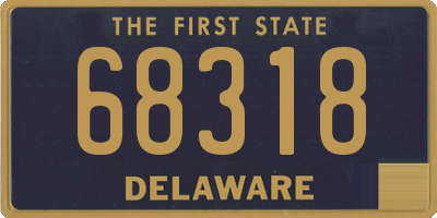 DE license plate 68318