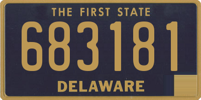 DE license plate 683181