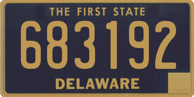 DE license plate 683192