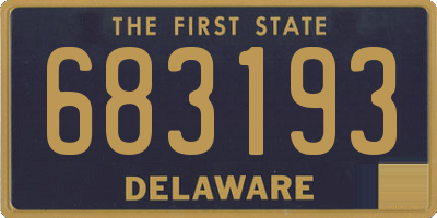 DE license plate 683193