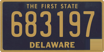 DE license plate 683197