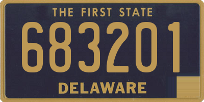 DE license plate 683201