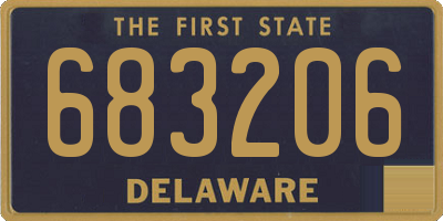 DE license plate 683206