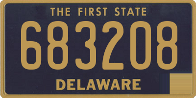 DE license plate 683208