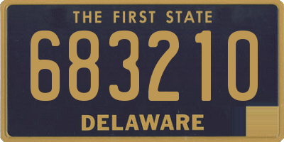 DE license plate 683210