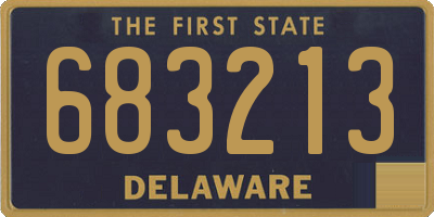 DE license plate 683213