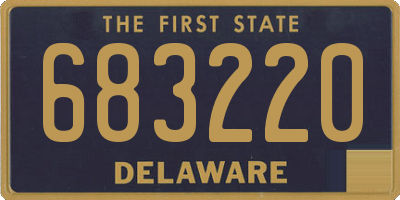 DE license plate 683220