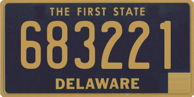 DE license plate 683221