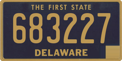 DE license plate 683227