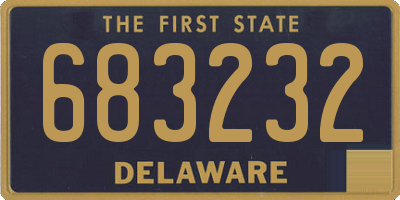 DE license plate 683232