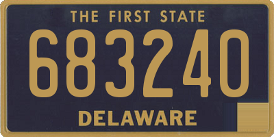 DE license plate 683240