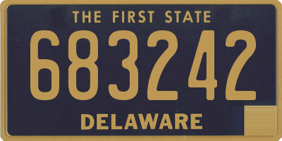 DE license plate 683242