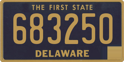 DE license plate 683250
