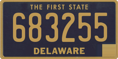 DE license plate 683255