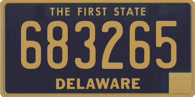 DE license plate 683265