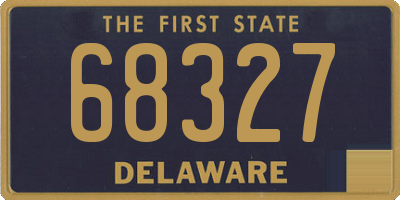 DE license plate 68327