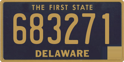 DE license plate 683271