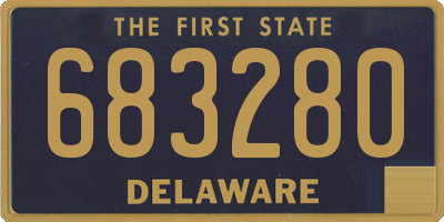 DE license plate 683280