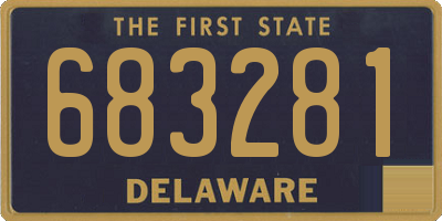 DE license plate 683281