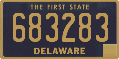 DE license plate 683283