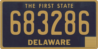 DE license plate 683286