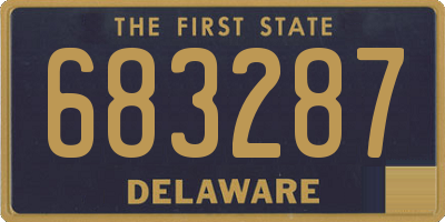 DE license plate 683287