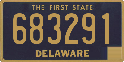 DE license plate 683291
