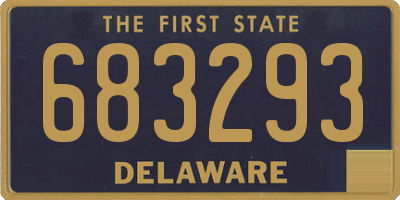 DE license plate 683293