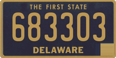 DE license plate 683303