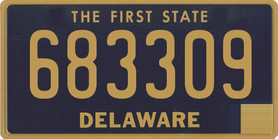 DE license plate 683309