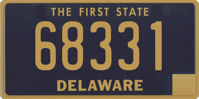 DE license plate 68331