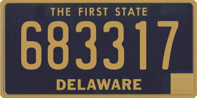 DE license plate 683317