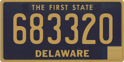 DE license plate 683320