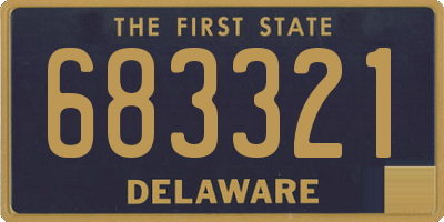 DE license plate 683321